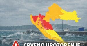 Novo izvanredno priopćenje DHMZ-a: crveno upozorenje podignuto i za riječku regiju
