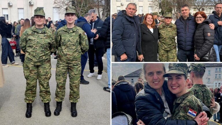 Dvije djevojke iz Lopara među 82 ročnice koje su danas položile prisegu u vojarni u Požegi