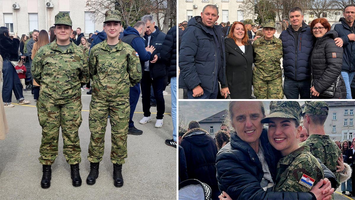 Dvije djevojke iz Lopara među 82 ročnice koje su danas položile prisegu u vojarni u Požegi