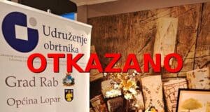 Obavijest o otkazivanju izborne sjednice Udruženja obrtnika Rab