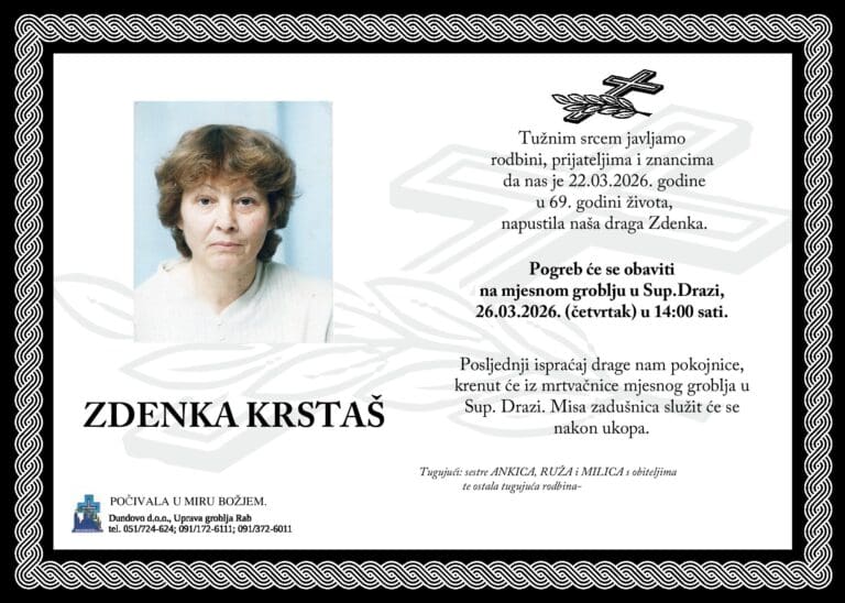 ZDENKA KRSTAŠ