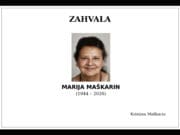 Obiteljska zahvala – Marija Maškarin (1944. – 2026.)