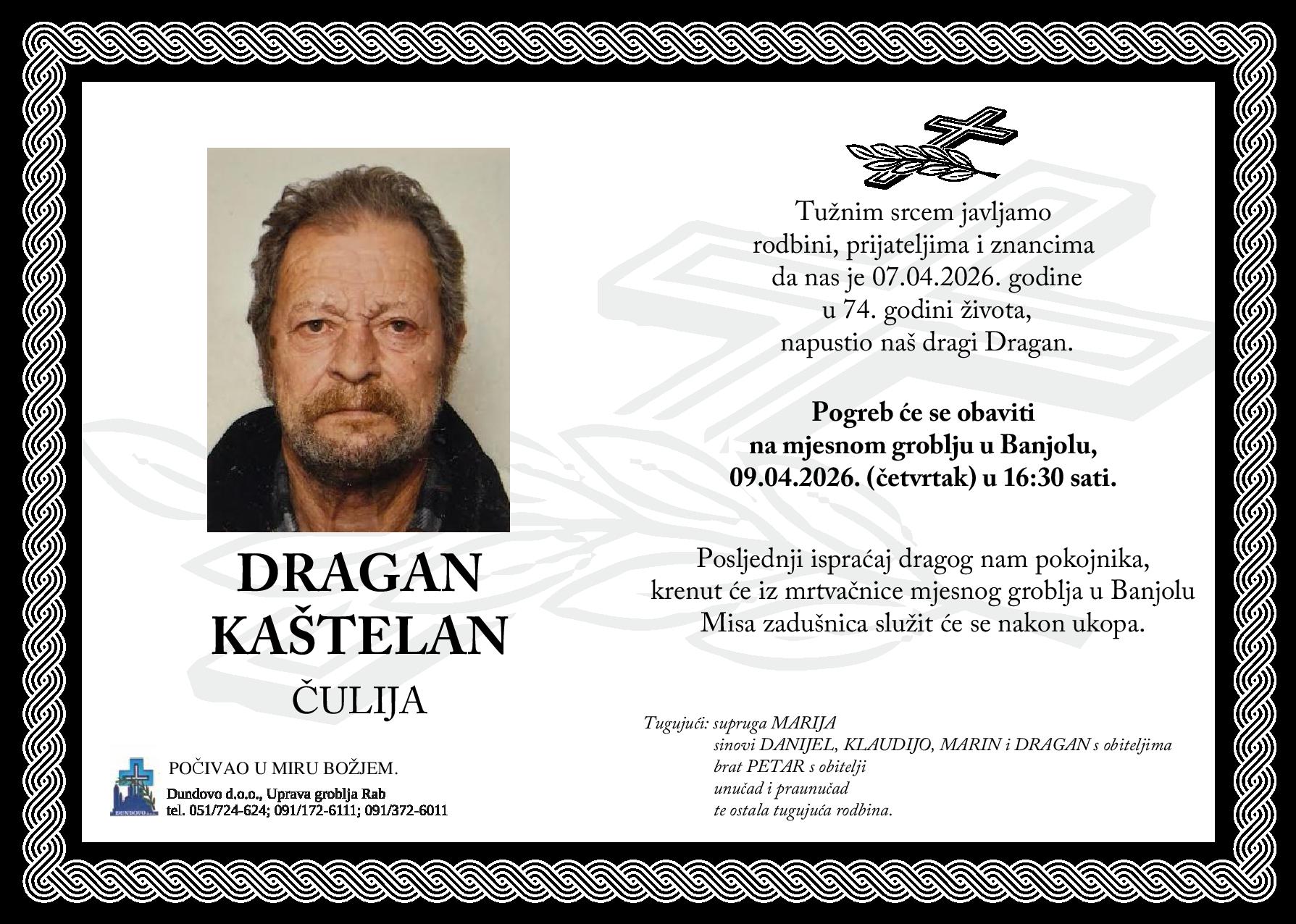 DRAGAN KAŠTELAN – Čulija