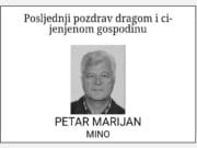 Posljednji pozdrav – PETAR MARIJAN – Mino