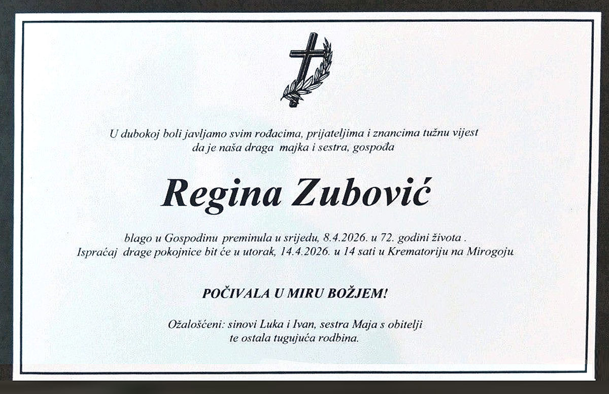 REGINA ZUBOVIĆ