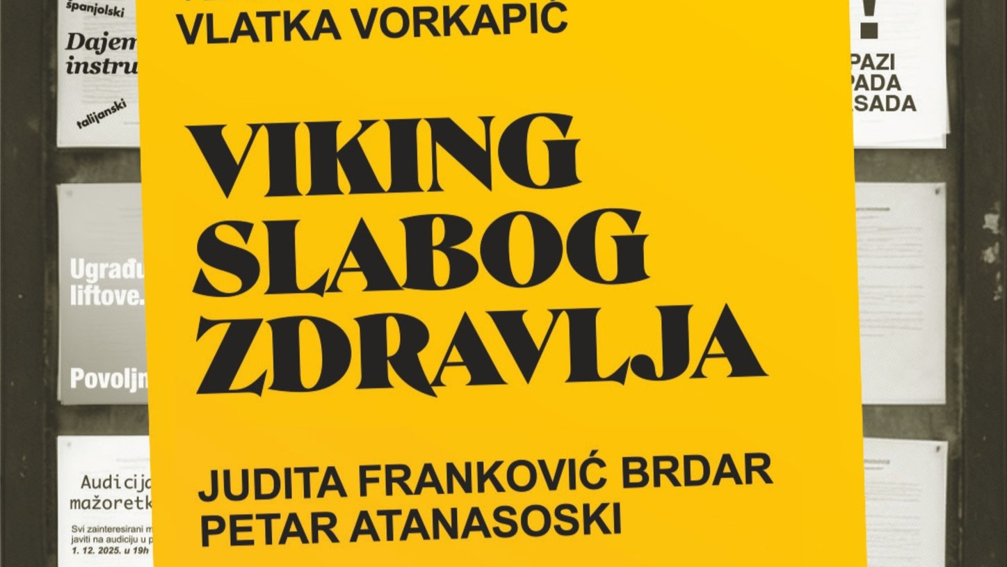 Komedija „Viking slabog zdravlja“ stiže u Kino Rab: Judita Franković Brdar i Petar Atanasoski donose večer smijeha i životnih apsurda