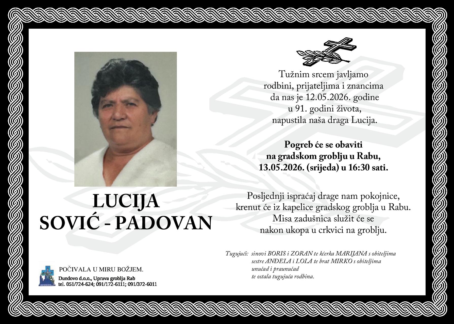LUCIJA SOVIĆ-PADOVAN