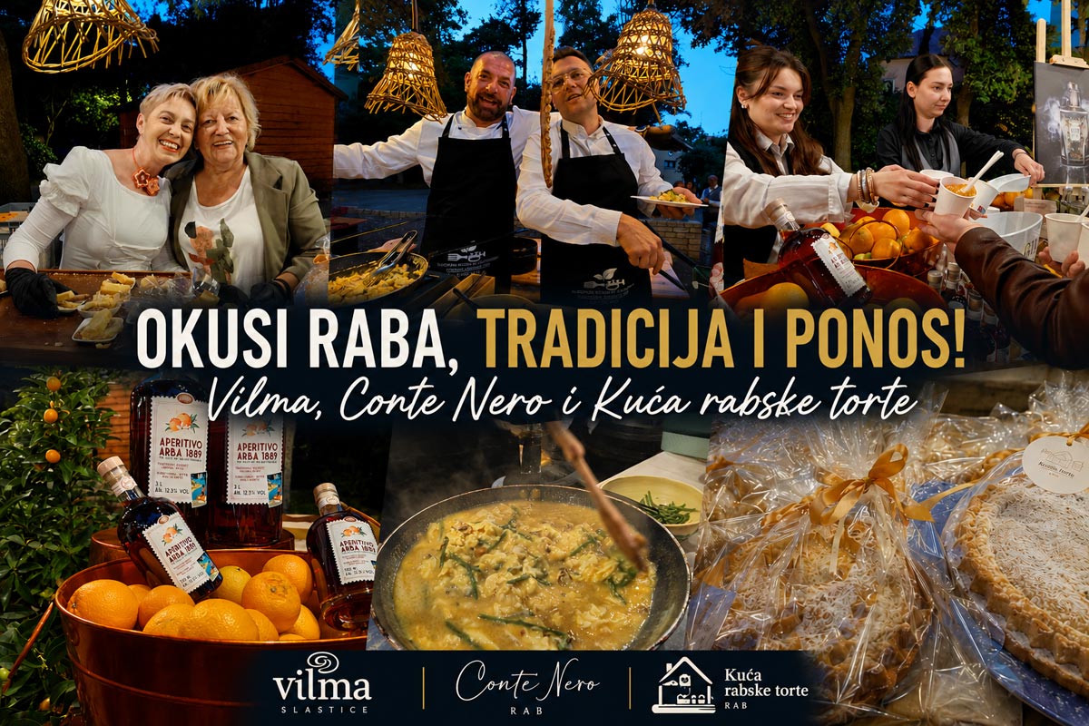 Rabska torta, Gin 1177 i fritaja od štoklja obilježili posebnu gastro večer na Rabu