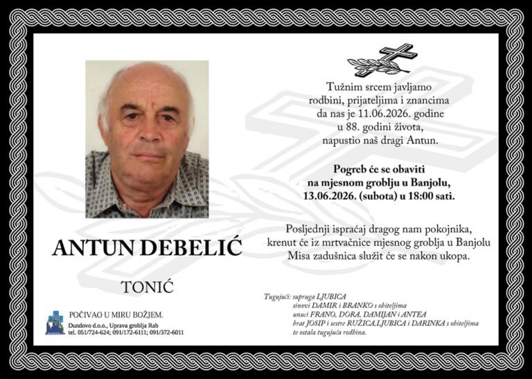 ANTUN DEBELIĆ – Tonić
