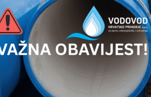 Otok Rab sutra veći dio dana bez isporuke pitke vode s kopna!