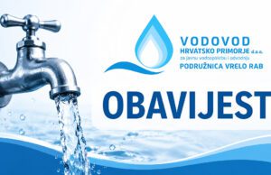 VAŽNO! Danas privremeni prekid vodoopskrbe u Kamporu