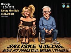 Stižu Đurđa i Franko! Nova hit predstava „Skliske vježbe” u nedjelju u Ljetnom kinu Rab