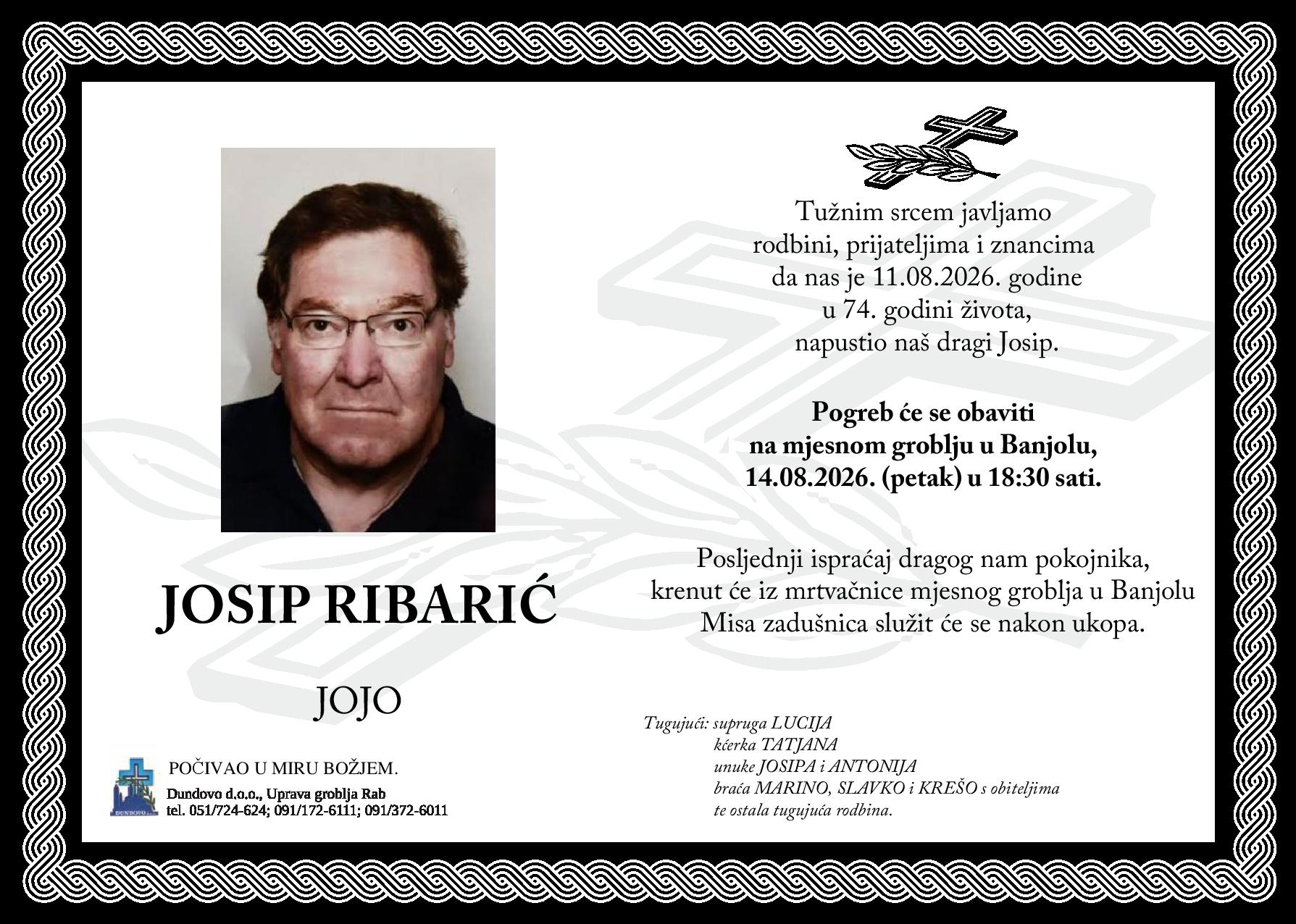 JOSIP RIBARIĆ – JOJO