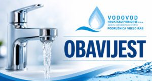 Službena obavijest: Voda za ljudsku potrošnju na otoku Rabu potpuno je sigurna i ispravna za piće
