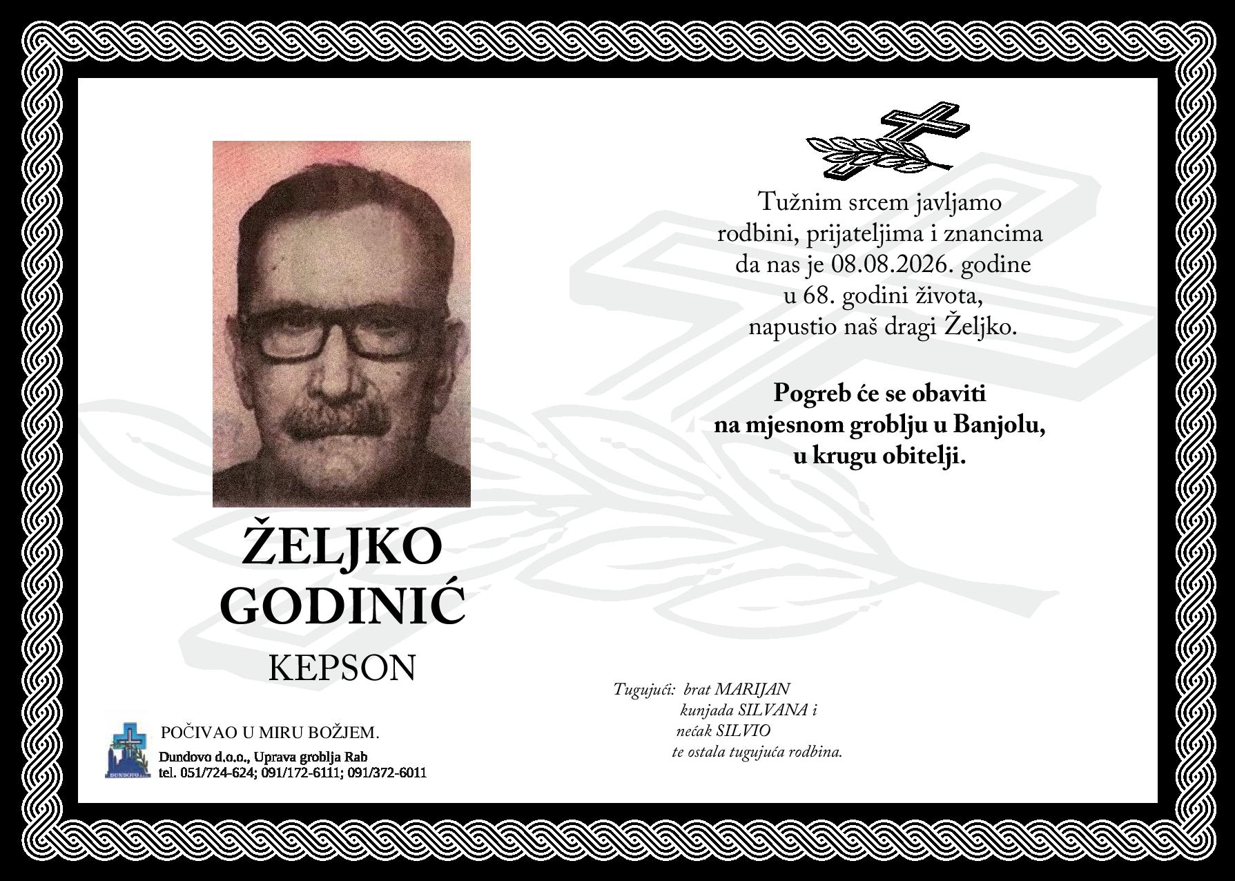 ŽELJKO GODINIĆ – Kepson