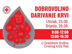 Najavljena nova akcija dobrovoljnog darivanja krvi na Rabu