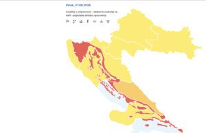 Crveni alarm na snazi sve do nedjelje: Pred nama je vrhunac toplinskog vala na Rabu i ekstremno sparne noći