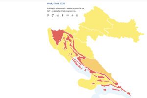 Crveni alarm na snazi sve do nedjelje: Pred nama je vrhunac toplinskog vala na Rabu i ekstremno sparne noći
