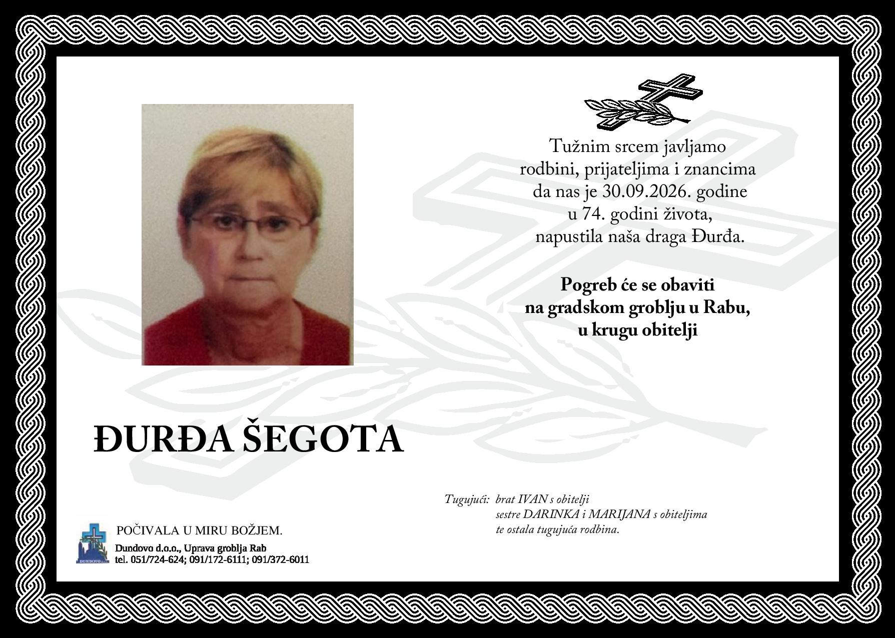 ÐURÐA ŠEGOTA
