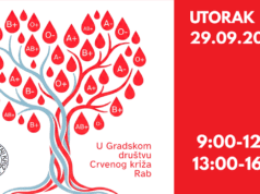 Ovog utorka akcija dobrovoljnog darivanja krvi u prostorijama GDCK Rab