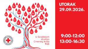 Ovog utorka akcija dobrovoljnog darivanja krvi u prostorijama GDCK Rab