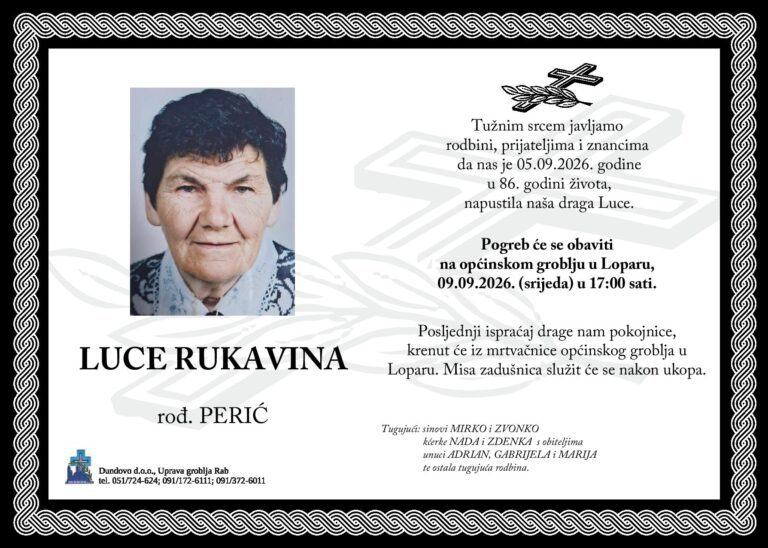 LUCE RUKAVINA rođ. Perić