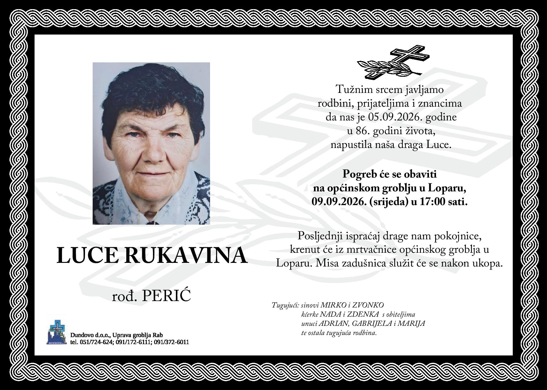 LUCE RUKAVINA rođ. Perić