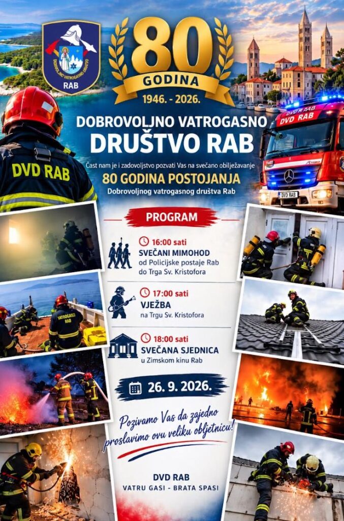 DVD Rab, Vatrogasci, Vatra, Otok Rab