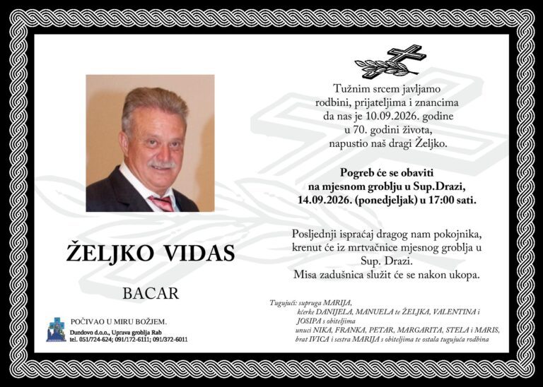 ŽELJKO VIDAS – Bacar