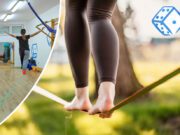 Kocka nastavlja s radionicom hodanja po špagi (slackline)