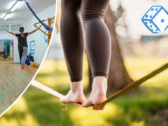 Kocka nastavlja s radionicom hodanja po špagi (slackline)