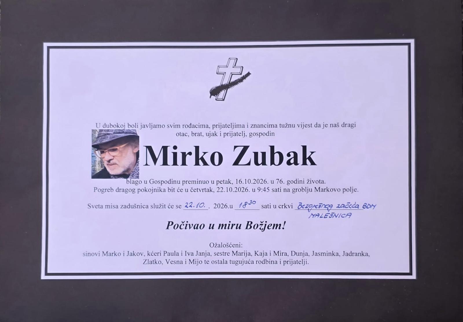MIRKO ZUBAK