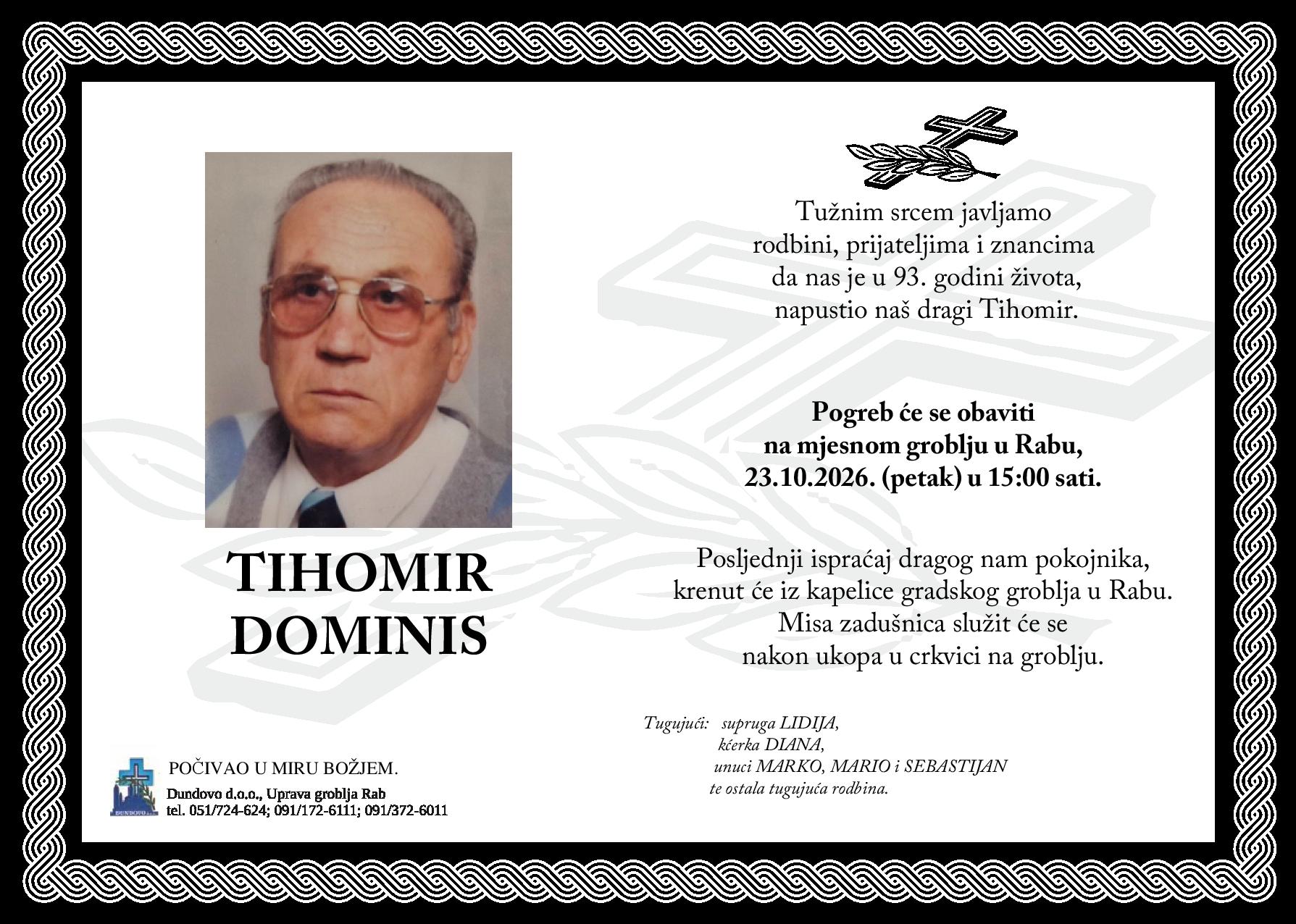 TIHOMIR DOMINIS